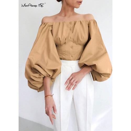 Блузки с открытыми плечами Mnealways18 China At AliExpress