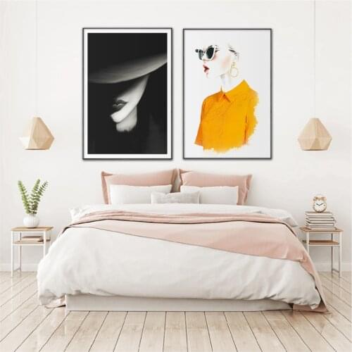 Fashion Sexy Lady Perfume Art Posters Vogue Magazine Cover Canvas Painting On The Wall Nordic Modern Home Decoration Girls Room