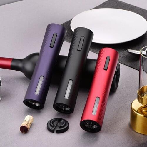 Wine Corkscrew Set USB Rechargeable Electric Wine Bottle Opener with Foil Cutter Bar Tools Automatic Openers Kitchen Accessories