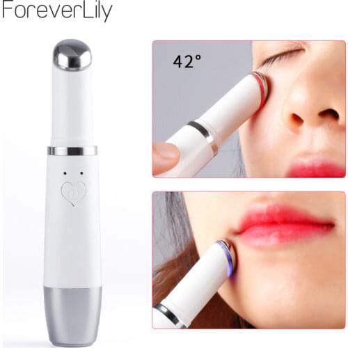 Electric Mini Eye Massage Device Pen Facials Vibration Thin Face Magic Stick Anti Bag Pouch & Wrinkle Beauty Eye Care Tool
