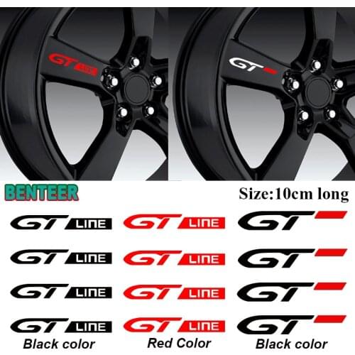 4pcs Reflective Car Rim Sticker For Peugeot Rifter 106 107 108 206 208 308 408 508 2008 3008 4008 5008 Accessories