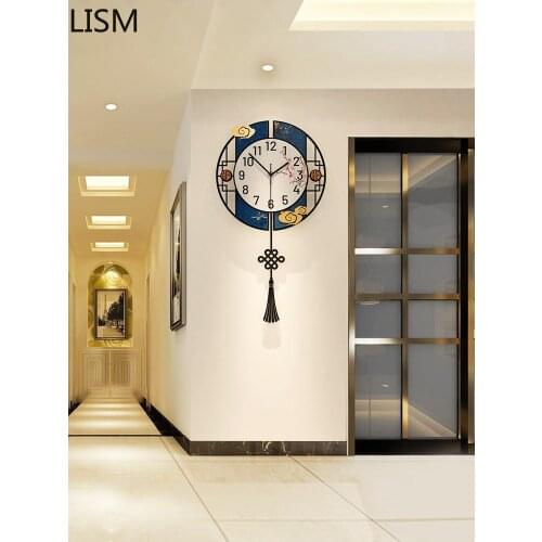 Wall Clock Retro Vintage Living Room Fashion Modern Light Luxury Clock Modern Design Art Home Decor Reloj Pared Decorativo