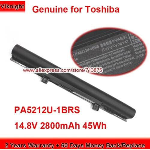 Genuine PA5212U-1BRS Battery PA5283U-1BRS for Toshiba Satellite Pro R50-B-01T R50-B-109 R50-B-10T 14.8V 2800mAh 45Wh