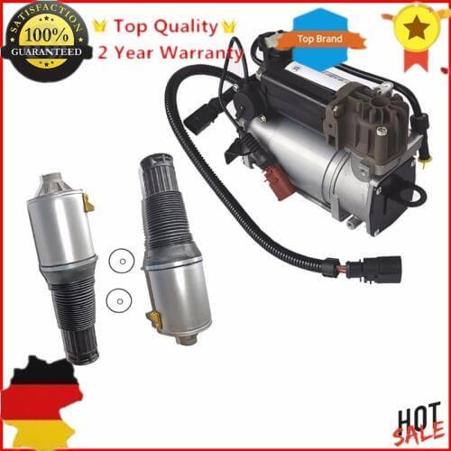 AP01 Air Suspension Shock Strut & Compressor pump for Audi A8 / S8 Quattro D3 4E V10/V12 10/12 cylinder 4E0616005E 4E0616007A