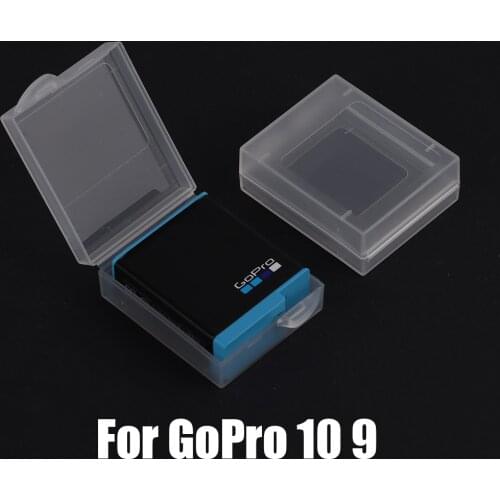 10pcs Transparent Battery Case Storage Box Cover for GoPro Hero 9 Camera