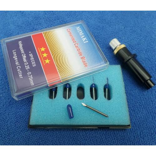 5Pcs 60 Degree Mimaki Cutting Blade +1pc Holder Vinyl Cutter Plotter