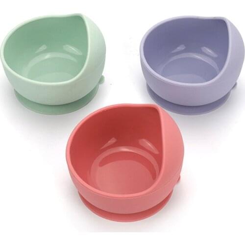 Silicone Baby Feeding Bowl Spoon Kids Tableware Spill-Proof Suction Children Self Feeding Dishes Silicone Plate Baby Accessories