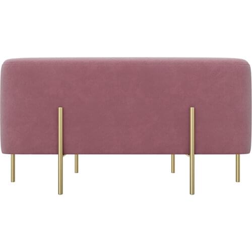 Nordic modern ottoman living room small sofa stool single stool mini pouf home doorway bedroom shoe stool 43x43x42cm