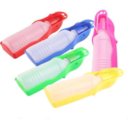 Pet Dog Water Bottle Foldable Portable Drinking Bottle Travelling Outdoor Drinking Feeder Bowl