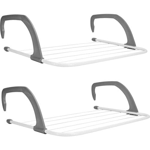 Folding Drying Rack Outdoor Bathroom Portable Radiator Airer Balcony Laundry Clothes Hanger Shoes Towel Pole Drying Rack Holder