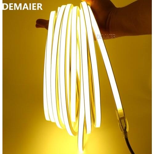 LED Neon Seil Rohr Flexible LED Licht Streifen Silica Gel Weiche Lampe Rohr shape Silikon Licht Band 220V LED-Licht Im Freien