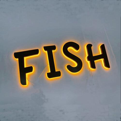 Outdoor Luminous backlit logo lit up led advertising sign for your store door head help your business quickly