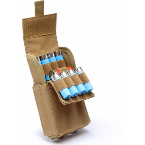 25 Round Hunting Tactical Airsoft Ammo Shells Magazine Molle Pouch Military Accessories 12GA 12 Gauge Bandolier Cartridge Bag