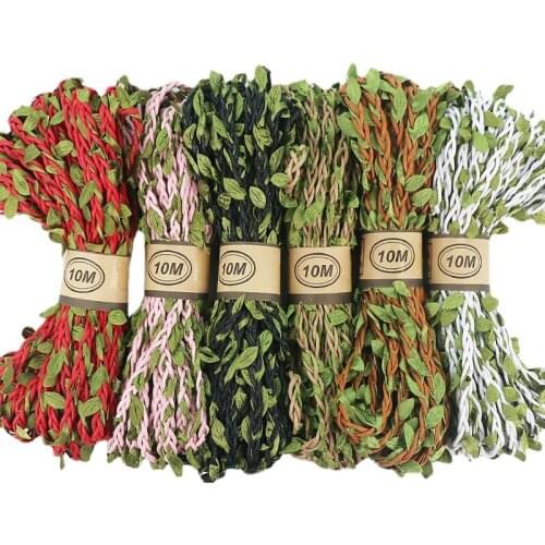 5M Leaf Natural Linen Hemp Rope Twine Hemp Ribbon DIY Craft Retro Decoration Clothing Shoes And Hats Family Wedding