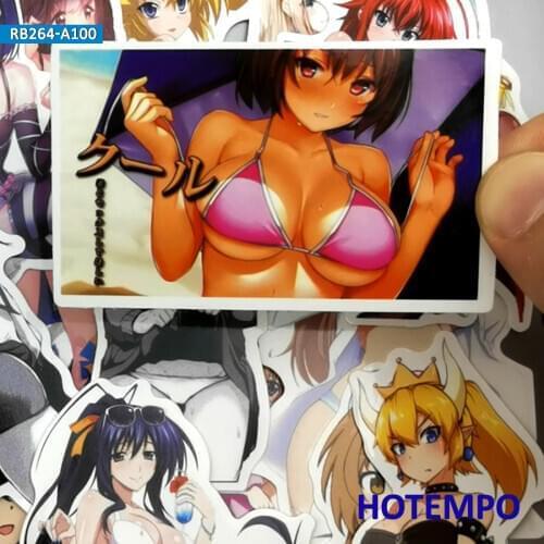 100pcs Anime Girl Sexy Beauty Manga Waifu Style Stickers Pack for DIY Phone Laptop Luggage Suitcase Skateboard Bike Car Stickers