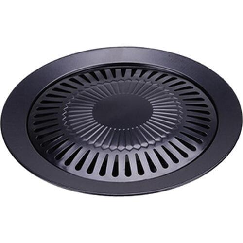 Non-stick 13 inch Smokeless Indoor Stovetop Barbecue BBQ Grill Kitchen Pan Griddle