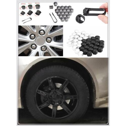 Auto shape 20pcs car wheel cover screw protector nut dustproof 17 19MM for Fiat Punto Palio Uno Idea Bravo Sedici Grande