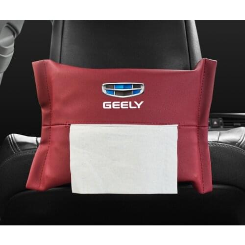 Car tissue box tissue storage bag For Geely Emgrand 7 X7 EC7 Atlas Boyue CK2 GC6 organizer box Car Auto Accessories