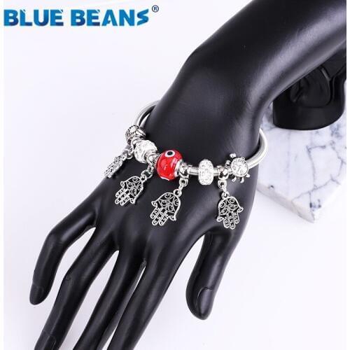 BLUE BEANS Silver Bracelets