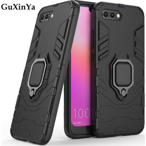 Guxinya Phone Cases For Huawei Honor 10 Case Luxury Armor Magnetic Ring Cover For Honor 10 Shells 5.84" Huawei Honor 10 Fundas