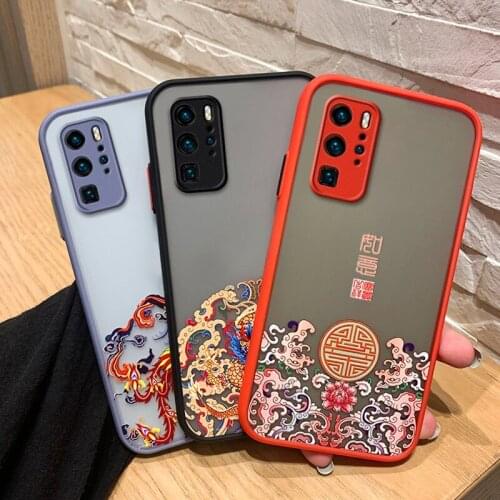 3D Emboss Phone Case For Huawei P20 P30 Pro P40 Lite Nova 3i 5T Honor 20 30 Pro Plus 20S 30S 20 Lite Luxury Hard PC Cover Case