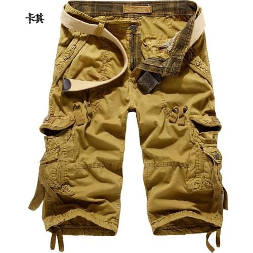 HOT 2021 Summer Outdoor Hiking Cargo Tactical Sport Hiking Overalls Army Military Baggy Multi-Pocket Mountain climbing Shorts