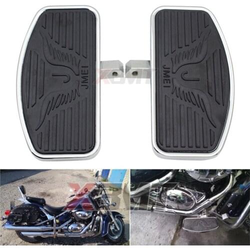 Motorcycle Front Rider Foot Pegs Floorboards Footboard For Suzuki Volusia VL400 VL800 Boulevard C50 Honda VTX1300 VTX1800