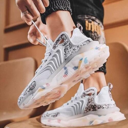 Male 2021 Spring Outdoor Sneaker Fashion Men Casual Sport Shoes Tennis Steel Toe Work Footwear Men Homme Sneakers Plus Size