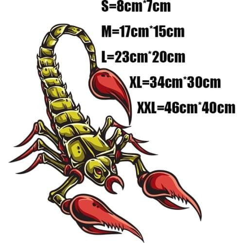 Three Ratels wall sticker art customYellow shell scorpion car sticker wall stickers art for room decor motorcycle stickers