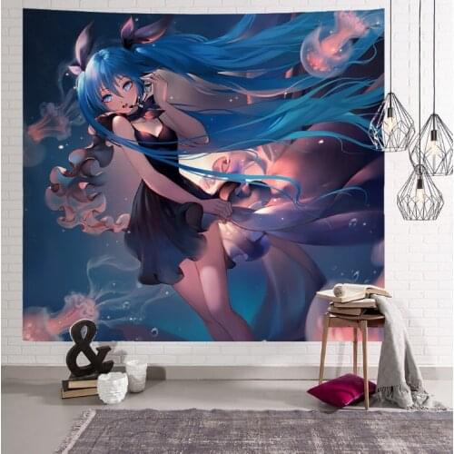 Hot Cartoon Idol Tapestry Wall Home Decoration Hanging Blankets Cartoon beauty tapestry background cloth