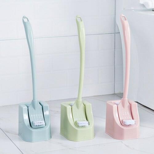 Hand Held Double-sided Long Handle Gap with Seat Toilet Brush No Dead Corner Toilet Environmental Protection Brush Toilet Clean