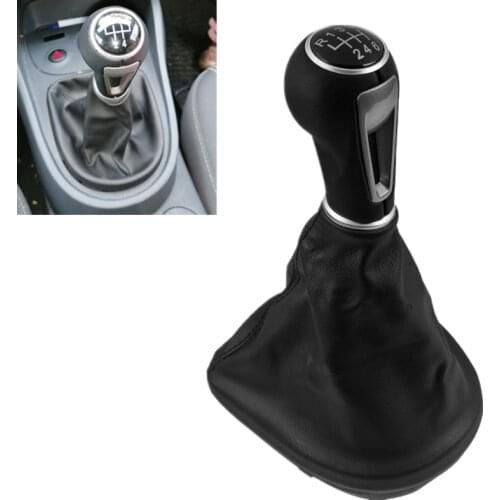 Gear Shift Knob Collar Gaiter Boot Case Frame Cover For Seat Leon II Toledo III Altea XL 2005 2006 2007 2008 2009 2010 2011 2012
