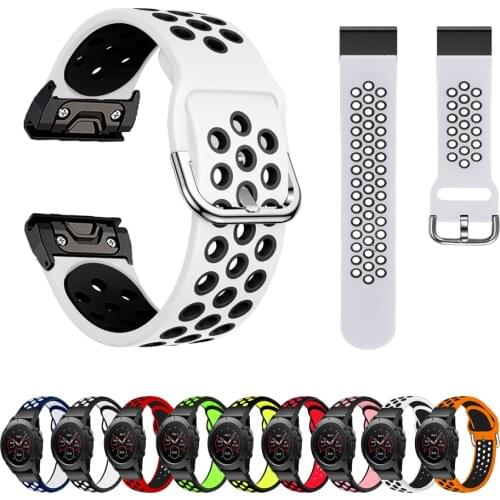 Silicone Watch Band Strap For Garmin Fenix 5 6 5X 6X Forerunner 935 945 Quick Fit Strap For Garmin Fenix 3 3HR 5X 5 Plus 6 Pro
