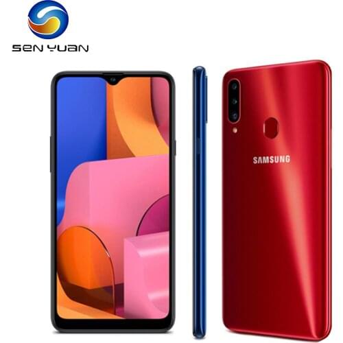 Original Unlocked Samsung Galaxy A20s 4G LTE Mobile Phone 6.5'' Triple Camera Refurbished 2 SimCard Octa Core Android SmartPhone