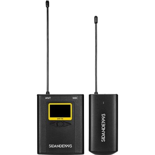 SIDANDE MIC31 Studio DSLR Camera Microphone Wireless Transmitter Receiver Microphone Kit for Vlog