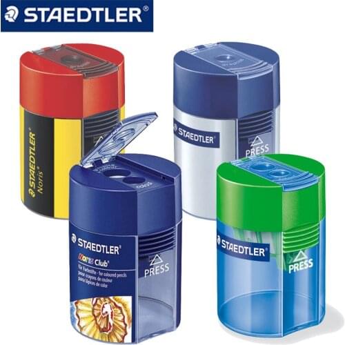 STAEDTLER Pencil Sharpener Single Double Hole Planer Sharpener Student Small Pencil Sharpener Large Diameter Sharpening Pencil