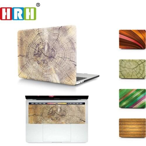 HRH 2In1 Wood Grain Laptop Shell Hard Case Keyboard Cover for Mac Air Pro Retina 11 12 13 15 A1706 A1707 A2159 A2289 A2251