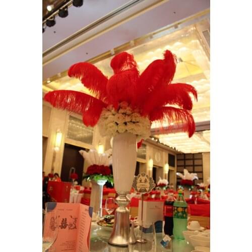 10-12inch(25-30cm) DIY Ostrich Feathers Plume Centerpiece for Wedding Party Table Decoration Wedding Decorations free shipping