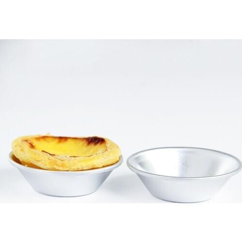 100 Pcs Aluminium Egg Tart Mold Cupcake Pie Cookie Tins Pudding Mould Baking Cups Fruit Tart Mold Muffin Pans Wholesale X2