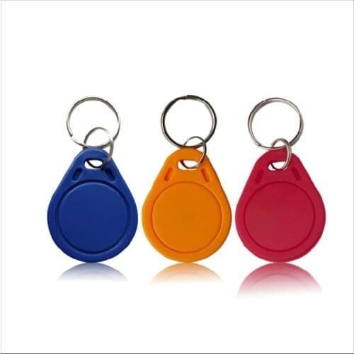 1000 pcs/lot) 13.56Mhz F08 1K RFID Keyfob Proximity NFC Smart IC Card Keychain Token Keytags for Access Contol