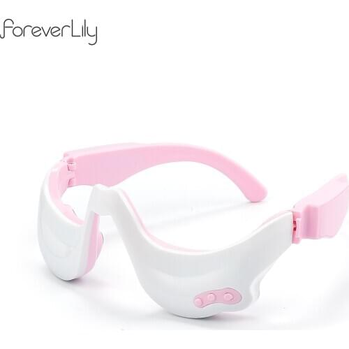 3D Warm Hot Compress Eye Massager Wireless Eye Massage EMS Micro-Current Pulse Eye Relax Remove Dark Circle Blood Circulation