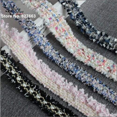 5yard Lace Trim Sewing Braided Lace Ribbon DIY Clothes Dress Edge bag shoulder strap hair accessories handmade materials