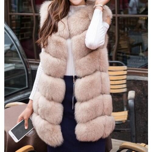 7XL Real Fox Fur Coat Natural Fox Fur Vest Fluffy Fur Jacket Raccoon Vest Women Coat Winter Luxury Clothes 2021
