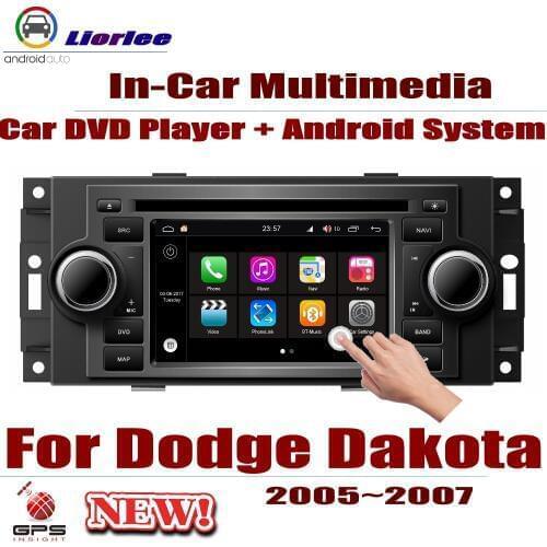 Auto DVD GPS Player Navigation For Dodge Dakota 2005-2007 Car Android Multimedia System HD Screen Radio Stereo Head Unit
