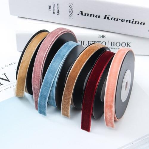 10mm/25mm/40mm Velvet Ribbon Wedding Party Decoration Handmade Ribbon Gift Wrapping Hair Bowknot DIY Christmas Ribbon 5Meters