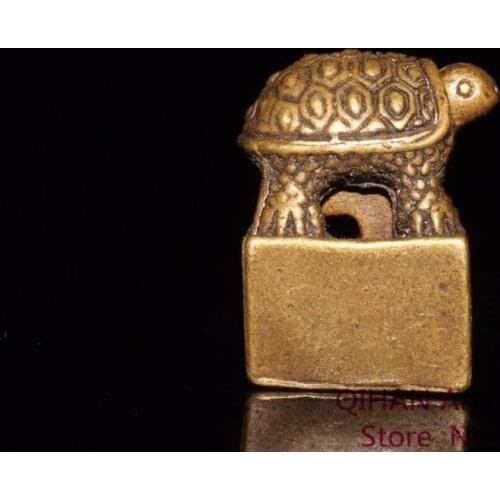 Pure bronze tortoise seal