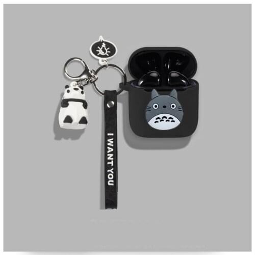 For Edifier Dreampods TWS Wireless Bluetooth Earphone Case with keychain Panda Protect Cover Dreampods silicone case