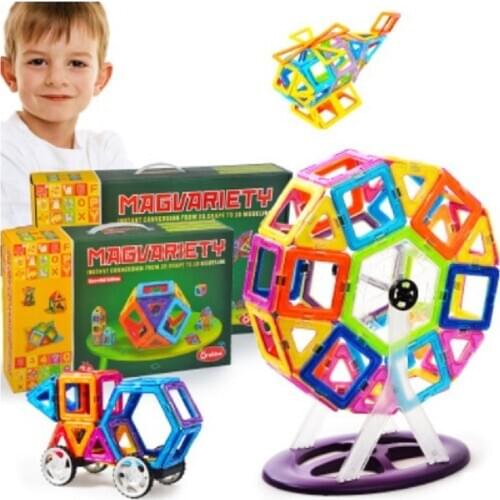 Childrens puzzle magnetic assembly magnetic construction piece toy