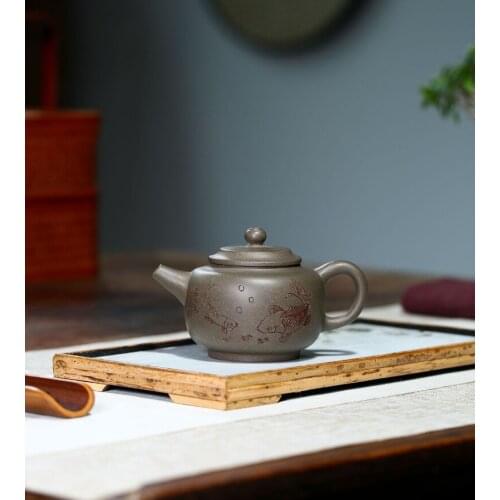 Shuang Yu De Zhong China Kettle Ceramic Teapot For Tea Puer Oolong Tea Set Handmade