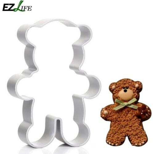 Kitchen Cookie Cutters Steel Bear Shape Animal Biscuit Cookie Cutters Fondant Pastry Decorating Baking Tools DIY Mold